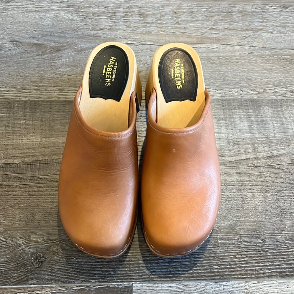 NWOT Swedish Hasbeens Nature Clog Mule